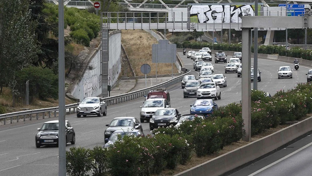 Imagen de archivo de desplazamientos por carretera