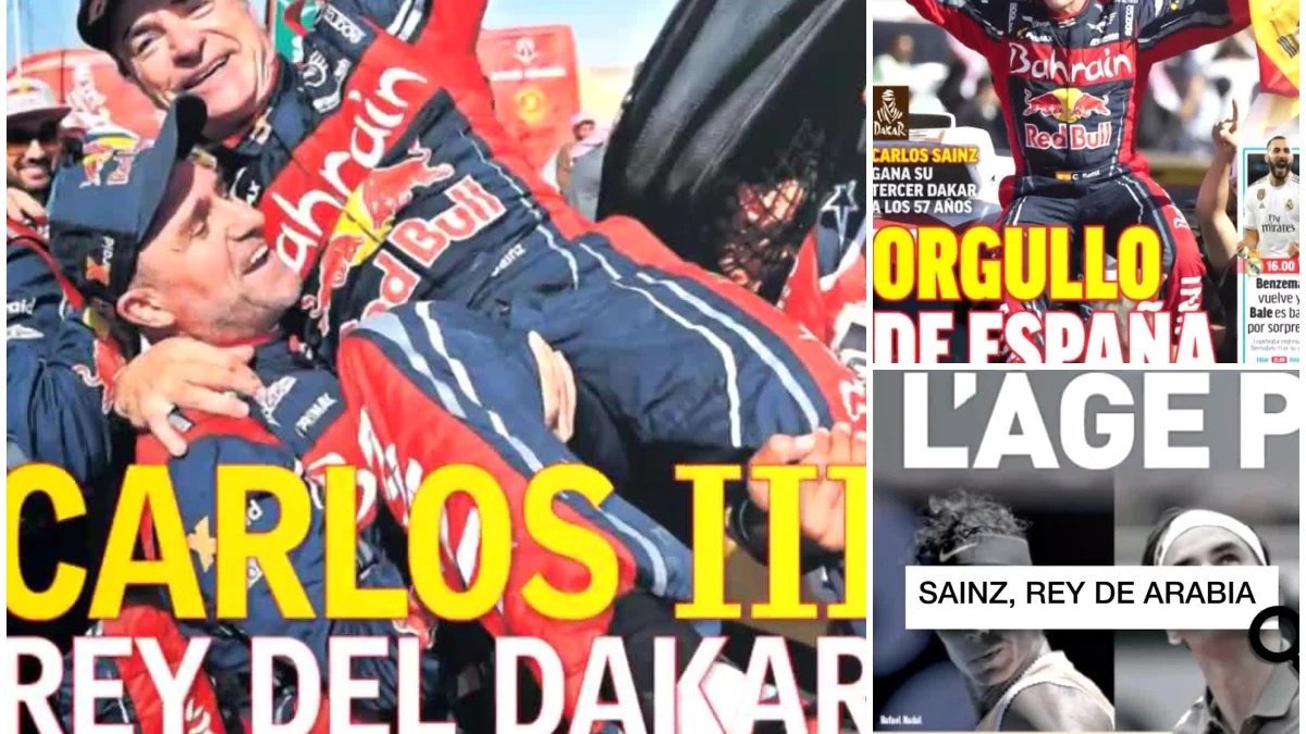 La prensa se rinde a Carlos Sainz