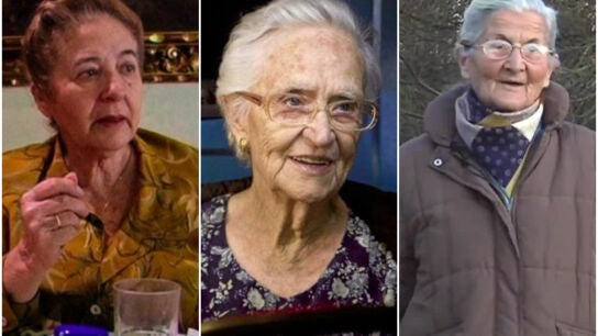 Julita Salmer&oacute;n, Antonia Guzm&aacute;n, Benedicta S&aacute;nchez