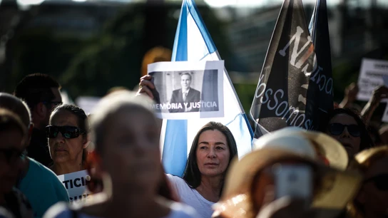 Imagen de la manifestación en Buenos Aires. Imagen de la manifestación en Buenos Aires.