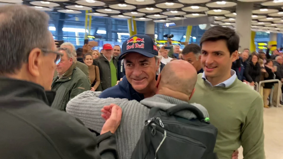 Carlos Sainz, a su llegada