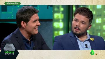 "Casado es 'Mini yo'": Rufián define en una palabra a Pablo Iglesias, Pedro Sánchez y Santiago Abascal