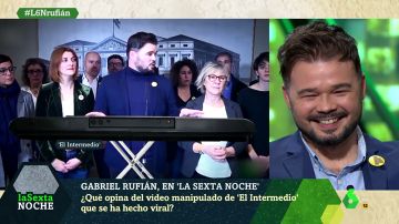 Rufián, cara a cara con su vídeo manipulado que se ha hecho viral: "Es un honor, doy para mucho de esto"