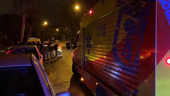 Lugar en el que un joven ha sido apuñalado en Madrid Lugar en el que un joven ha sido apuñalado en Madrid
