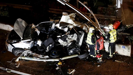 Imagen del trágico accidente en Estella Imagen del trágico accidente en Estella