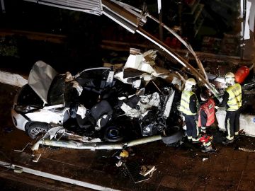 Imagen del trágico accidente en Estella Imagen del trágico accidente en Estella