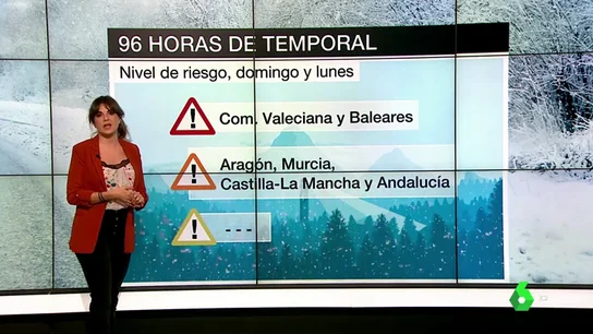 Riesgo extremo de nevadas, lluvias y oleaje: así evolucionará la borrasca Gloria en la Península Riesgo extremo de nevadas, lluvias y oleaje: así evolucionará la borrasca Gloria en la Península