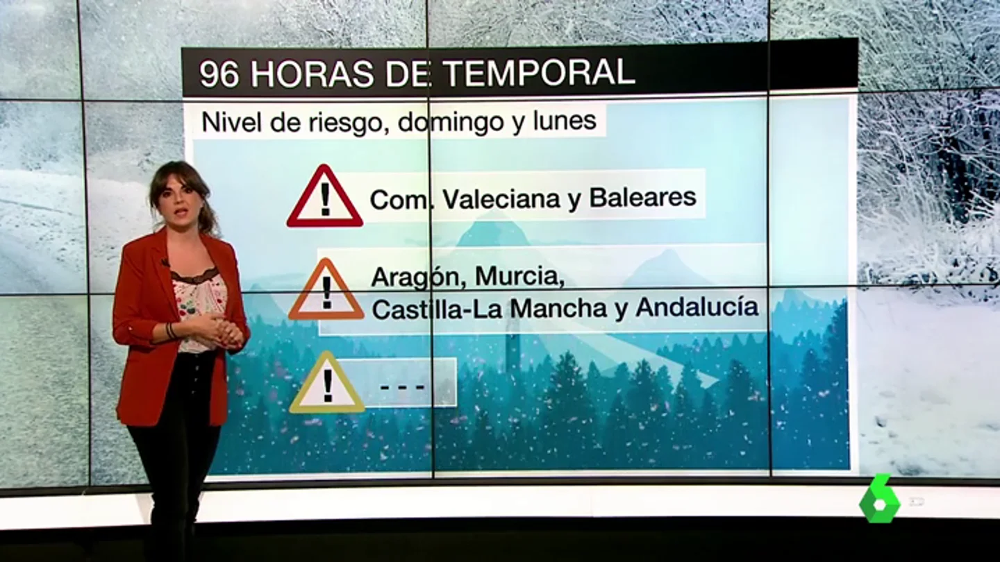 Riesgo extremo de nevadas, lluvias y oleaje: así evolucionará la borrasca Gloria en la Península Riesgo extremo de nevadas, lluvias y oleaje: así evolucionará la borrasca Gloria en la Península
