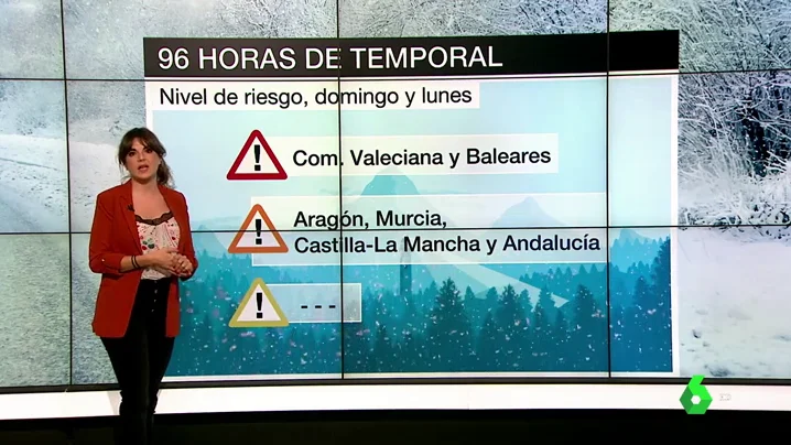 Riesgo extremo de nevadas, lluvias y oleaje: así evolucionará la borrasca Gloria en la Península