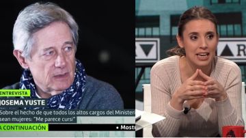 Josema Yuste e Irene Montero