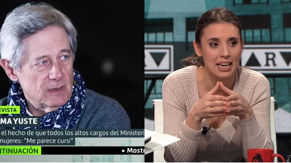 Josema Yuste e Irene Montero