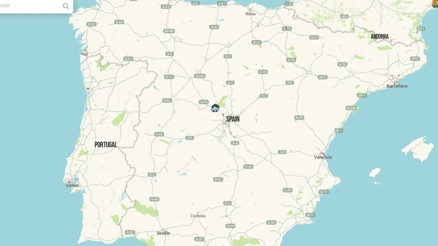 Mapa de las carreteras españolas Mapa de las carreteras españolas