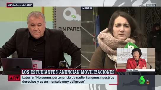 Coral Latorre, Sindicato de Estudiantes: "La línea entre 'mis hijos me pertenecen' y el 'mi mujer es mía' es muy fina" Coral Latorre, Sindicato de Estudiantes: "La línea entre 'mis hijos me pertenecen' y el 'mi mujer es mía' es muy fina"