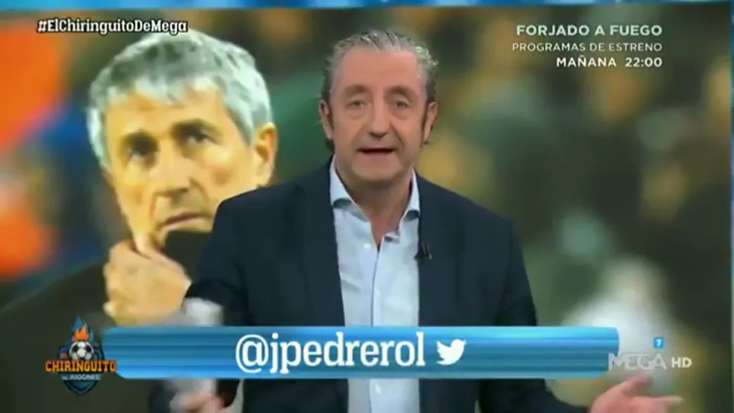 Josep Pedrerol cuestiona el nuevo 'estilo Setién': "Los pases son una milonga" Josep Pedrerol cuestiona el nuevo 'estilo Setién': "Los pases son una milonga"