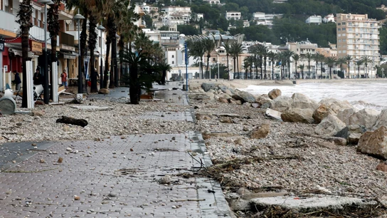 Vista de los desperfectos causados por el temporal Gloria en Jávea Vista de los desperfectos causados por el temporal Gloria en Jávea