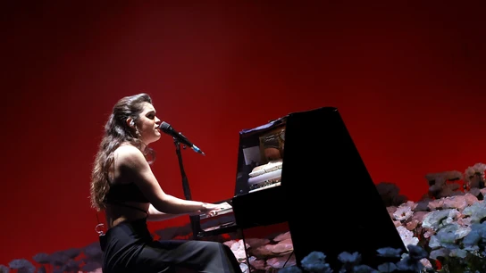 Amaia durante la presentación de su nuevo disco Amaia durante la presentación de su nuevo disco