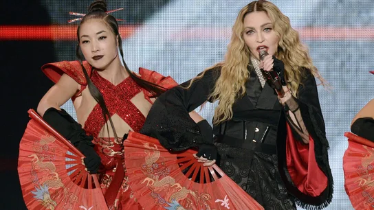 Imagen de la cantante estadounidense Madonna durante uno de sus conciertos del tour 'Madame X'. Imagen de la cantante estadounidense Madonna durante uno de sus conciertos del tour 'Madame X'.