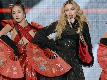 Imagen de la cantante estadounidense Madonna durante uno de sus conciertos del tour 'Madame X'. Imagen de la cantante estadounidense Madonna durante uno de sus conciertos del tour 'Madame X'.