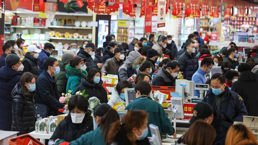 Imagen de un supermercado en China