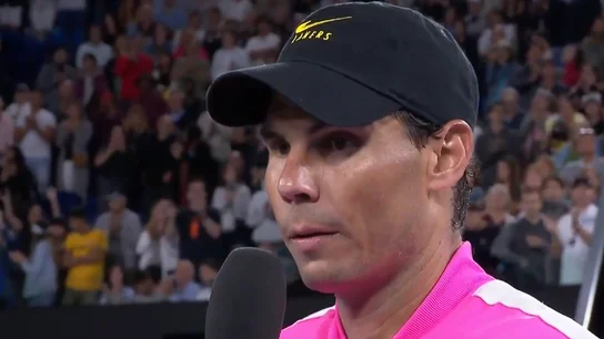 Rafa Nadal, tras el partido contra Kyrgios Rafa Nadal, tras el partido contra Kyrgios