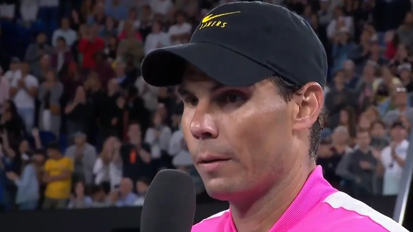Rafa Nadal, tras el partido contra Kyrgios Rafa Nadal, tras el partido contra Kyrgios