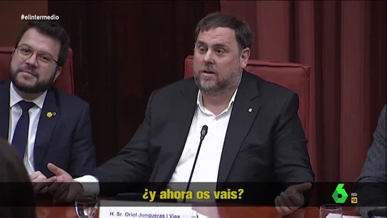 Junqueras tira de sarcasmo con el abandono del Parlament de Lorena Roldán: "Ahora que habíamos empezado a dialogar, ¡qué manía!" Junqueras tira de sarcasmo con el abandono del Parlament de Lorena Roldán: "Ahora que habíamos empezado a dialogar, ¡qué manía!"