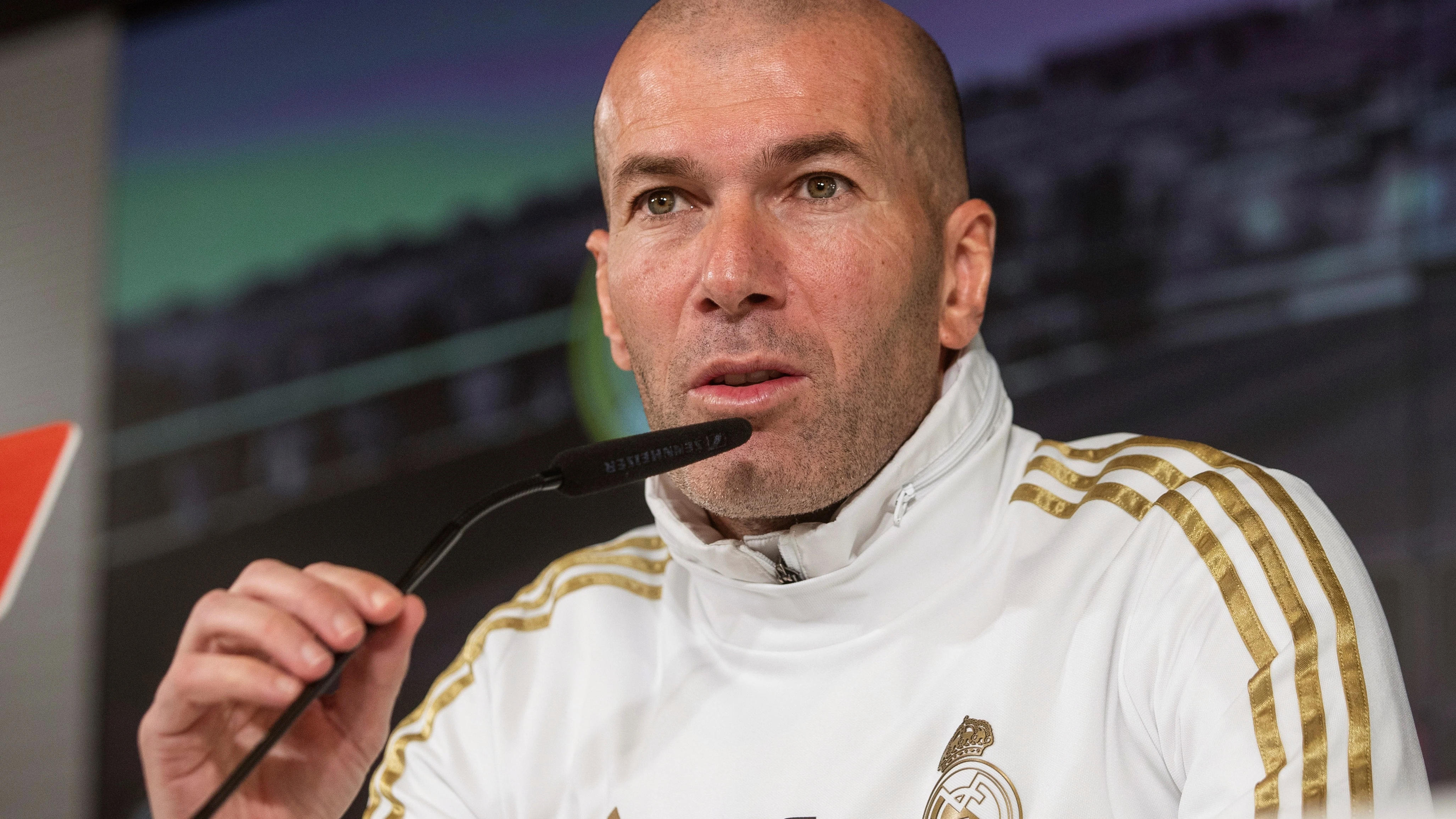 Zinedine Zidane, durante una rueda de prensa.