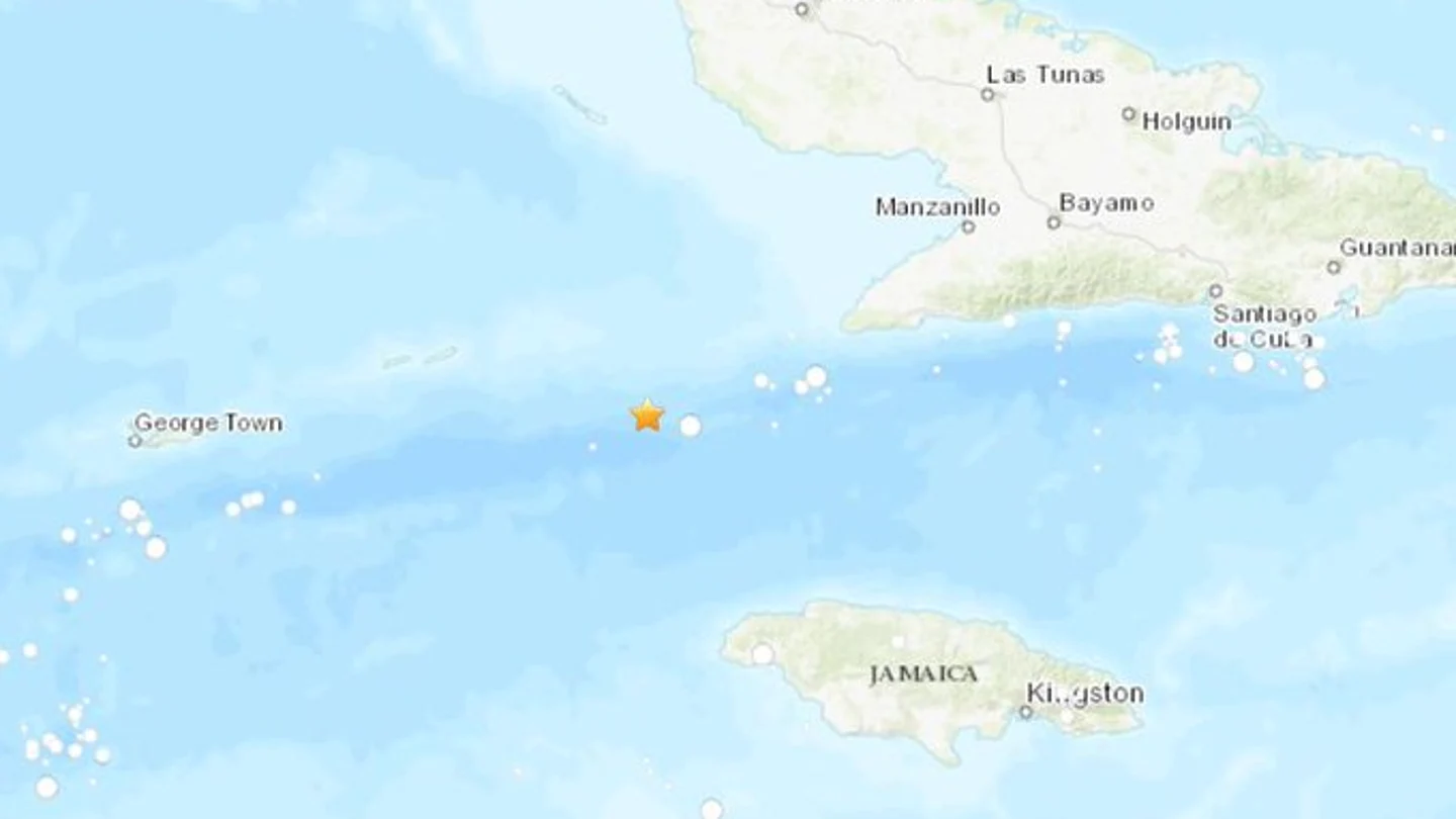 Epicentro del terremoto en el Mar Caribe Epicentro del terremoto en el Mar Caribe
