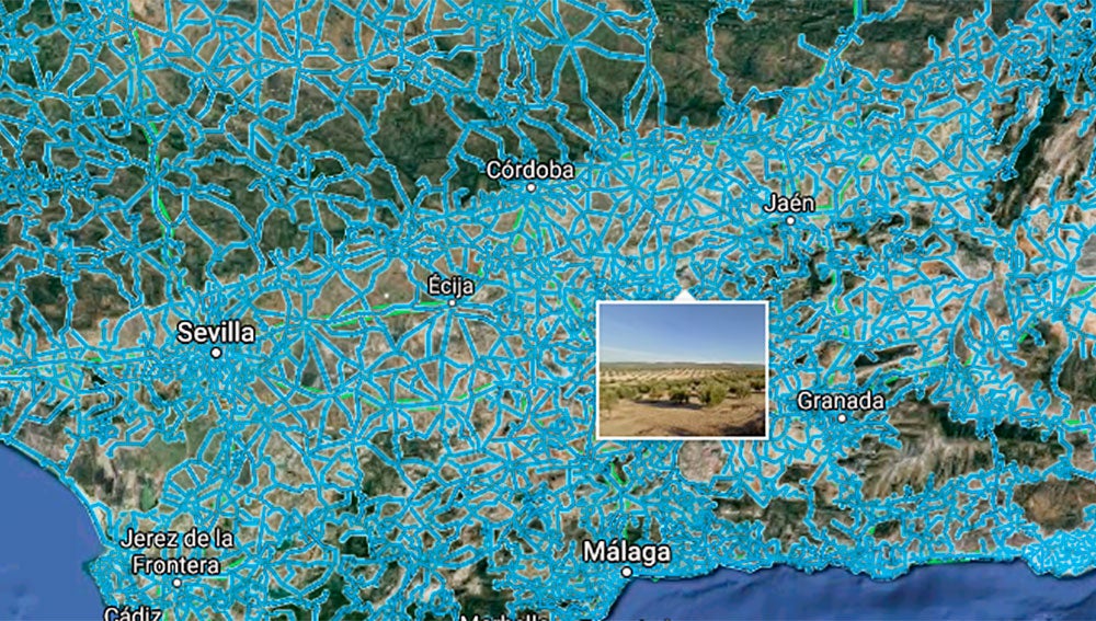 Dejando el cursor sobre una zona se muestra la vista Street View