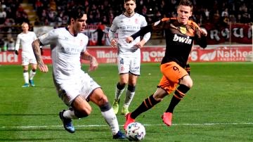 Gameiro, en el partido ante la Cultural y Deportiva Leonesa