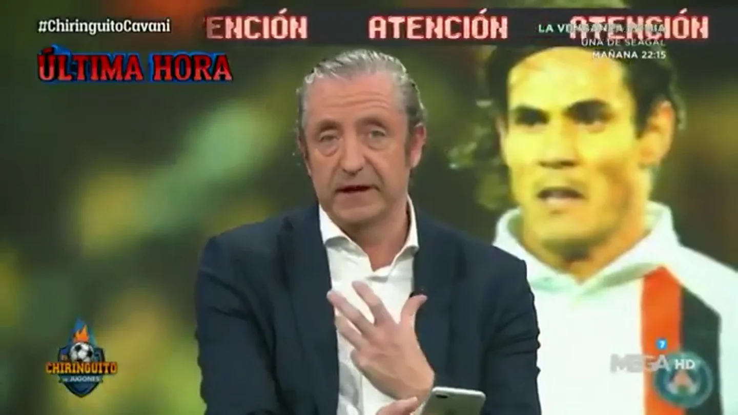 Josep Pedrerol recibe un mensaje del entorno de Cavani en directo en El Chiringuito Josep Pedrerol recibe un mensaje del entorno de Cavani en directo en El Chiringuito