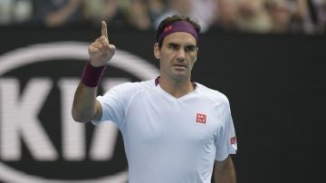 Roger Federer, durante el Open de Australia.