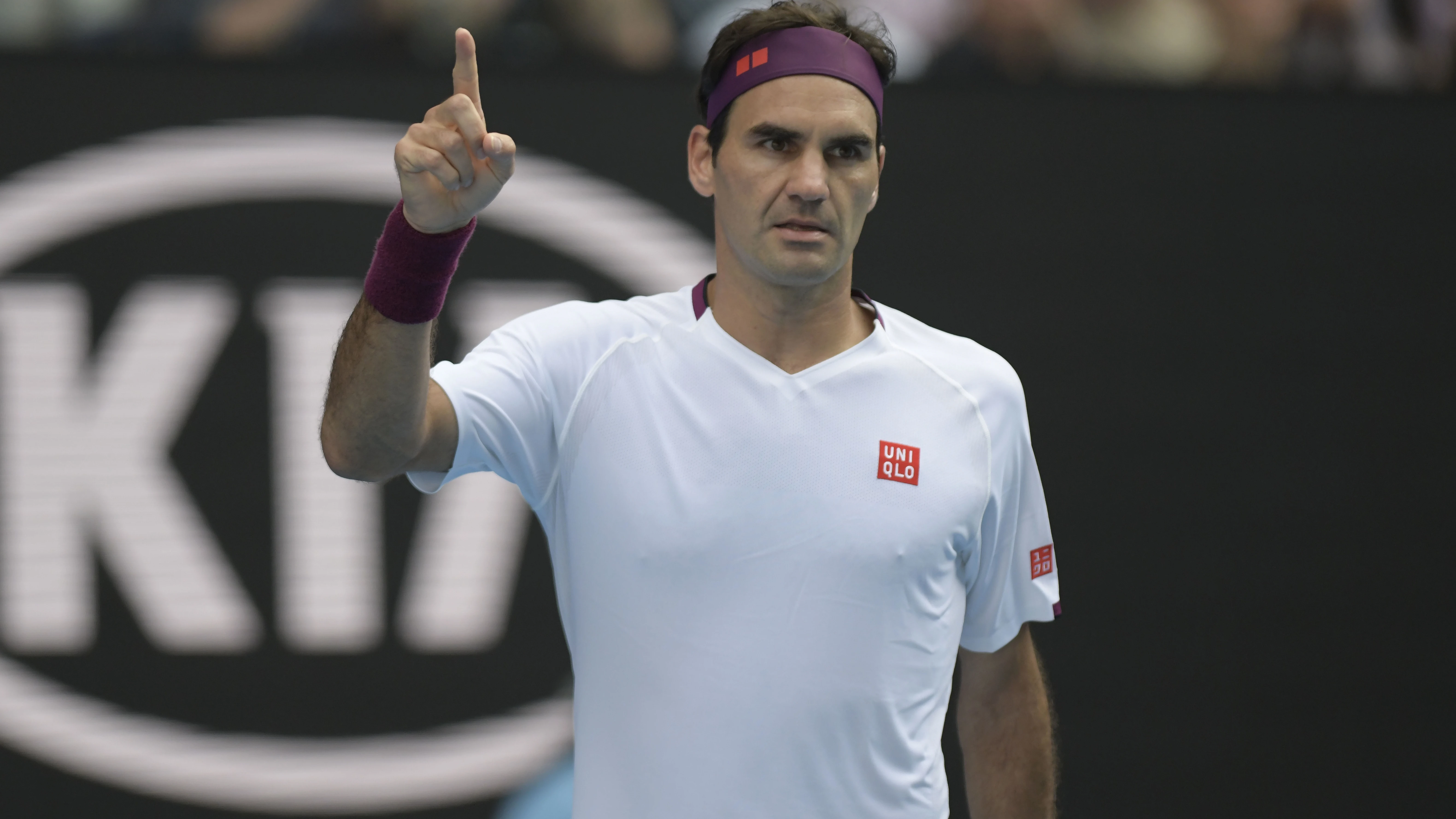 Roger Federer, durante el Open de Australia.