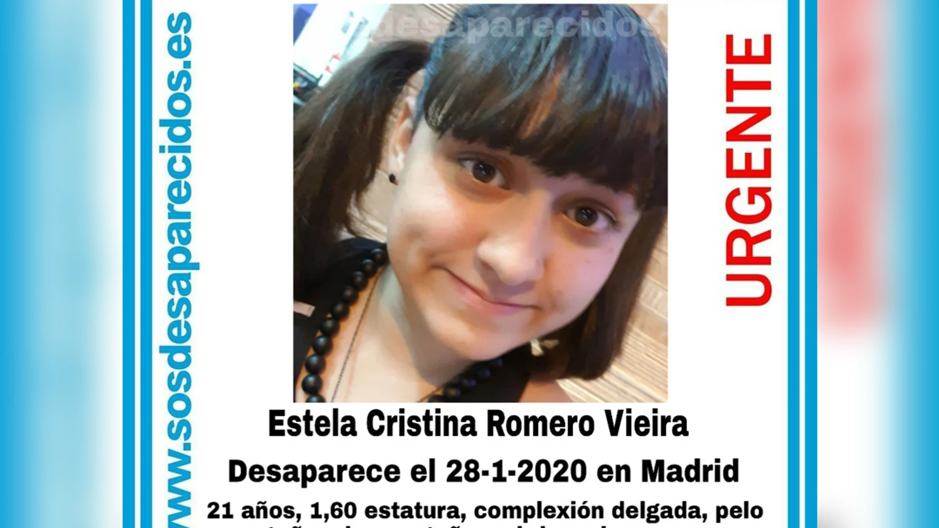 Estela, la joven desaparecida en Barajas