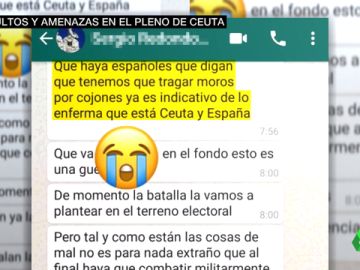 El chat racista de Vox que desencadenó la bronca en la Asamblea de Ceuta El chat racista de Vox que desencadenó la bronca en la Asamblea de Ceuta