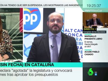 Alejandro Fernández, tras la convocatoria de elecciones en Cataluña: "Dilatan el tiempo para esa guerra a navajazo limpio entre ERC y JxCat" Alejandro Fernández, tras la convocatoria de elecciones en Cataluña: "Dilatan el tiempo para esa guerra a navajazo limpio entre ERC y JxCat"