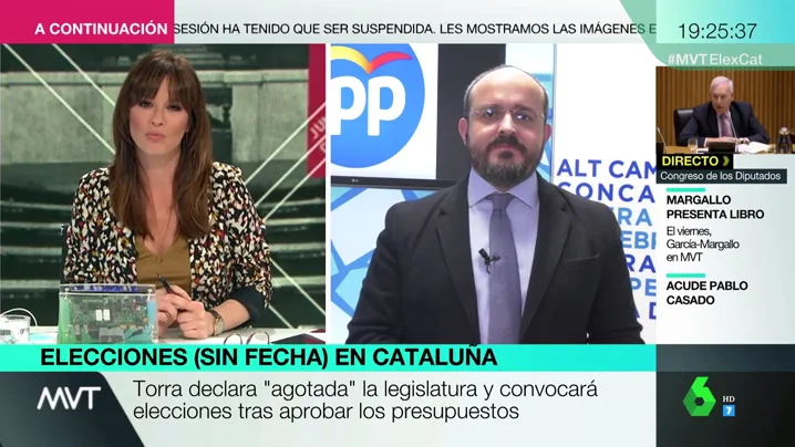 Alejandro Fernández, tras la convocatoria de elecciones en Cataluña: "Dilatan el tiempo para esa guerra a navajazo limpio entre ERC y JxCat"