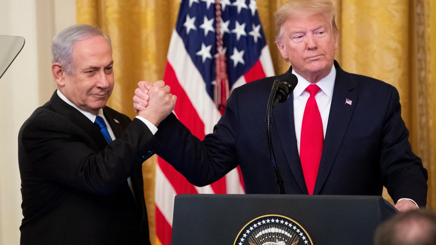 Trump junto a Netanyahu Trump junto a Netanyahu