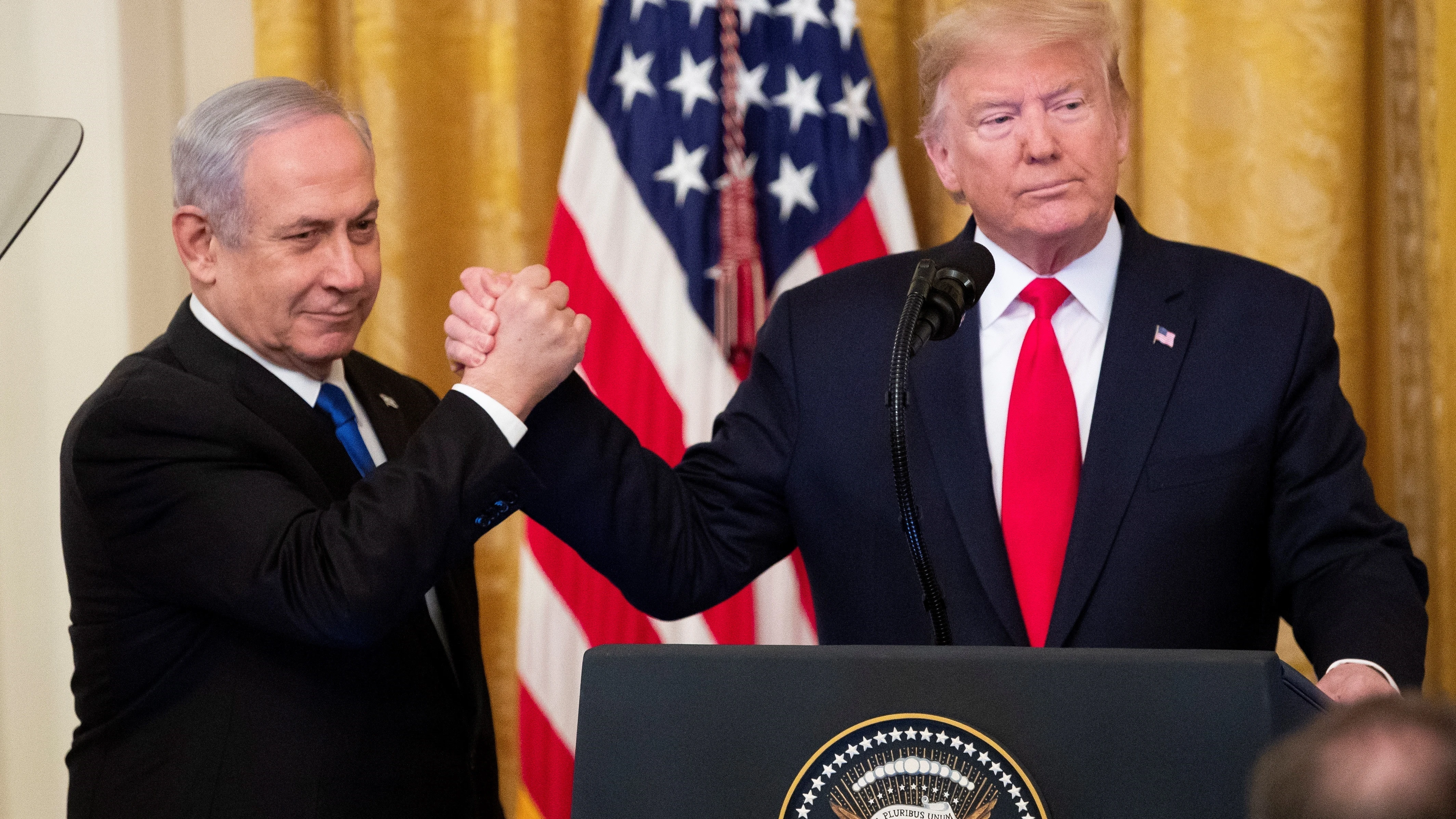 Trump junto a Netanyahu