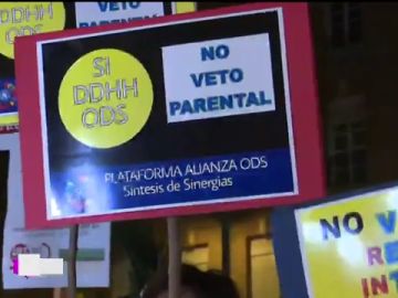 Manifestación en Murcia contra el veto parental que exige Vox Manifestación en Murcia contra el veto parental que exige Vox