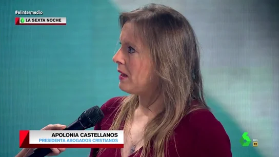La presidenta de Abogados Cristianos, Polonia Castellanos, en laSexta Noche. La presidenta de Abogados Cristianos, Polonia Castellanos, en laSexta Noche.