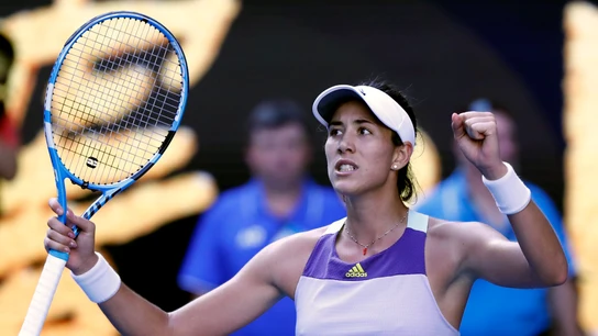 Garbiñe Murugurza celebra su pase a la final del Open de Australia Garbiñe Murugurza celebra su pase a la final del Open de Australia