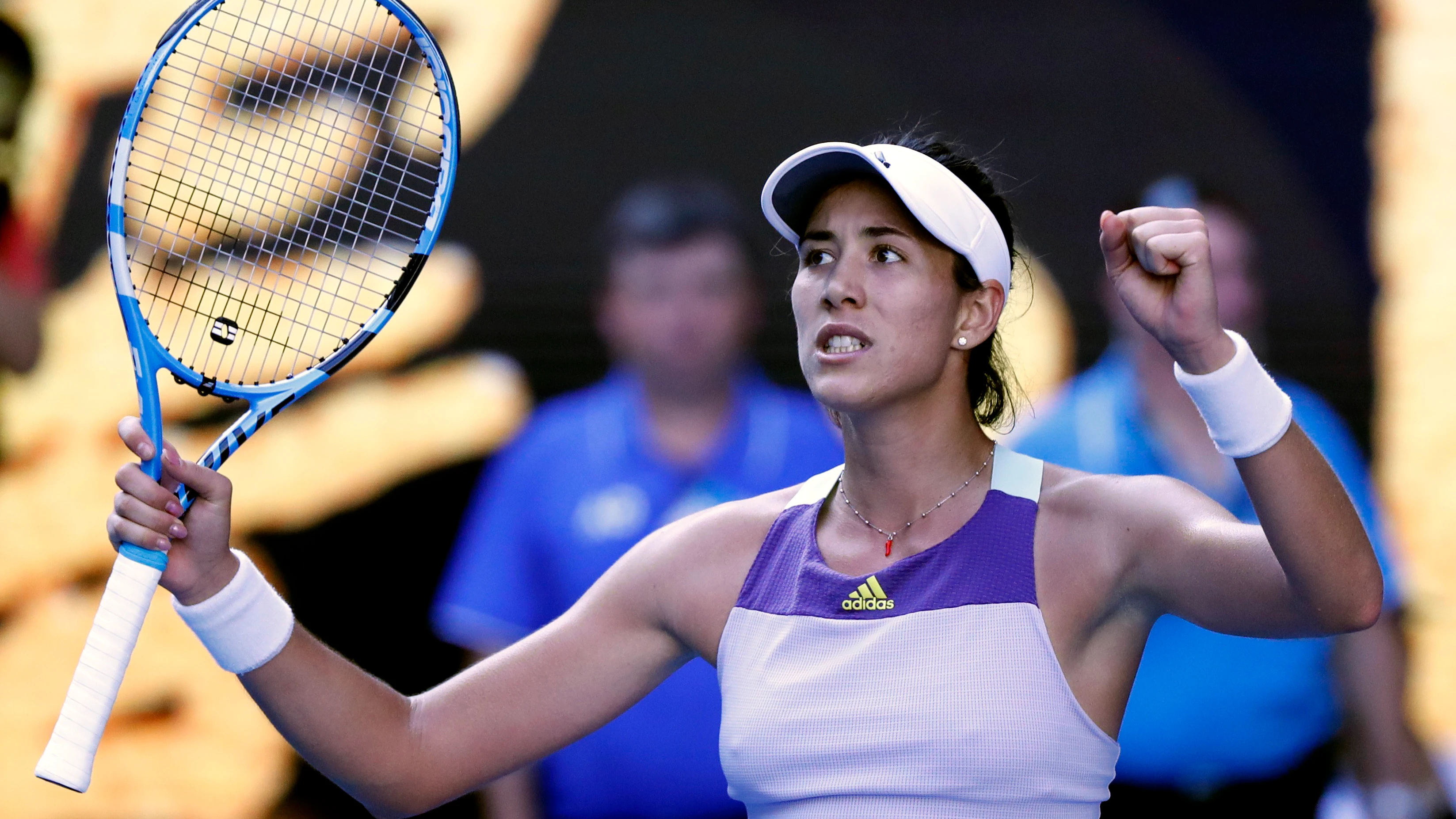 Garbiñe Murugurza celebra su pase a la final del Open de Australia