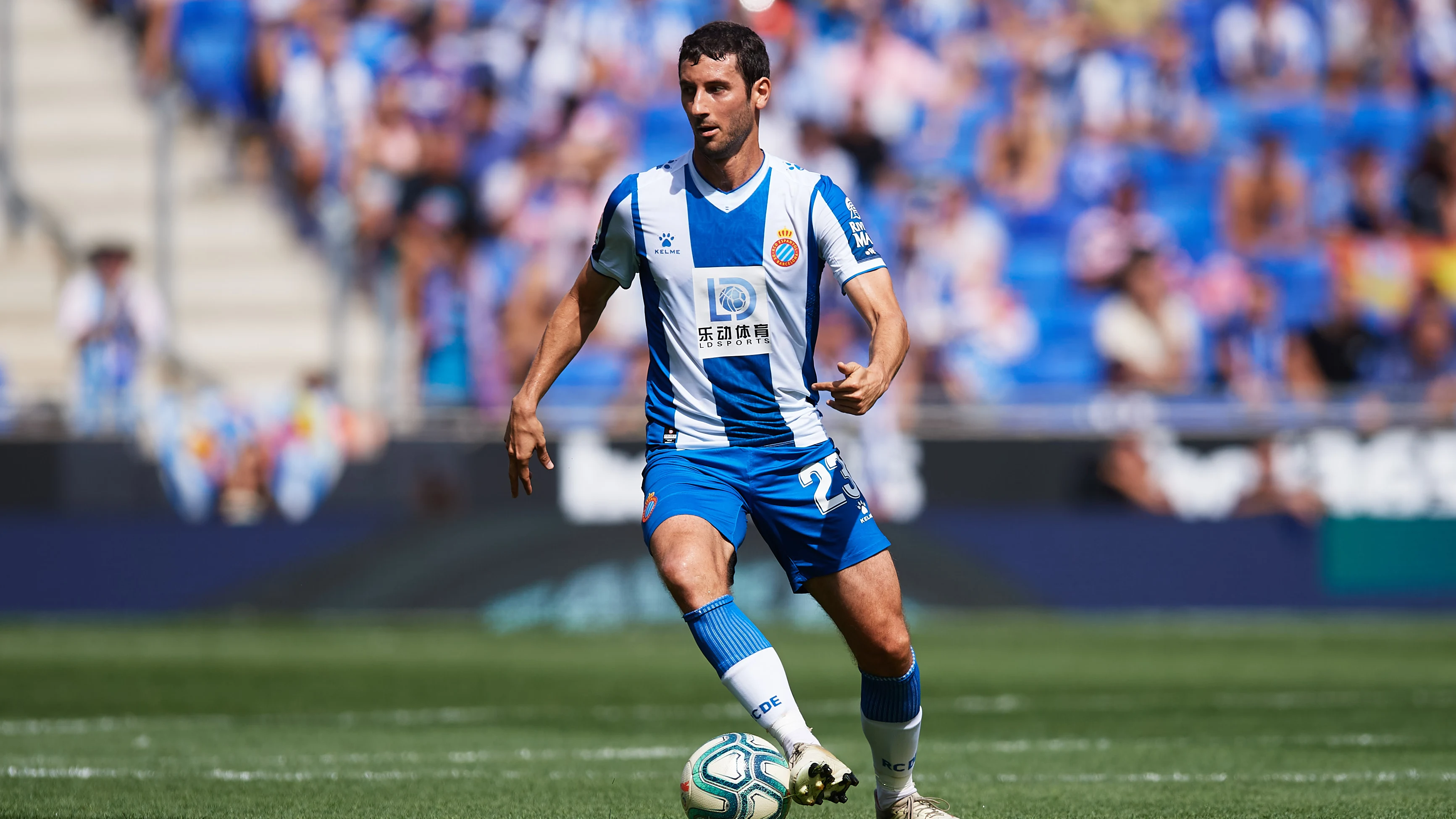 Esteban Granero con la camiseta del Espanyol