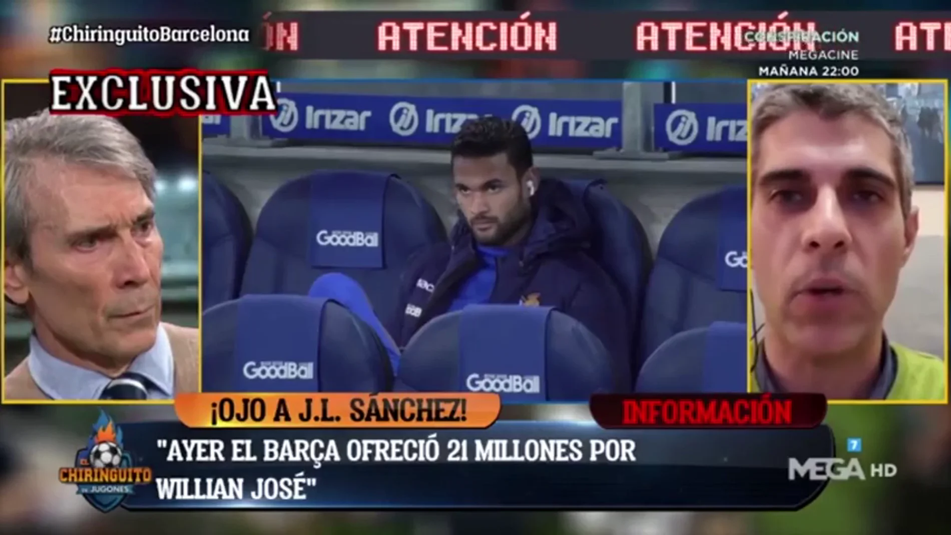 Exclusiva de José Luis Sánchez: El FC Barcelona intentó fichar a Willian José