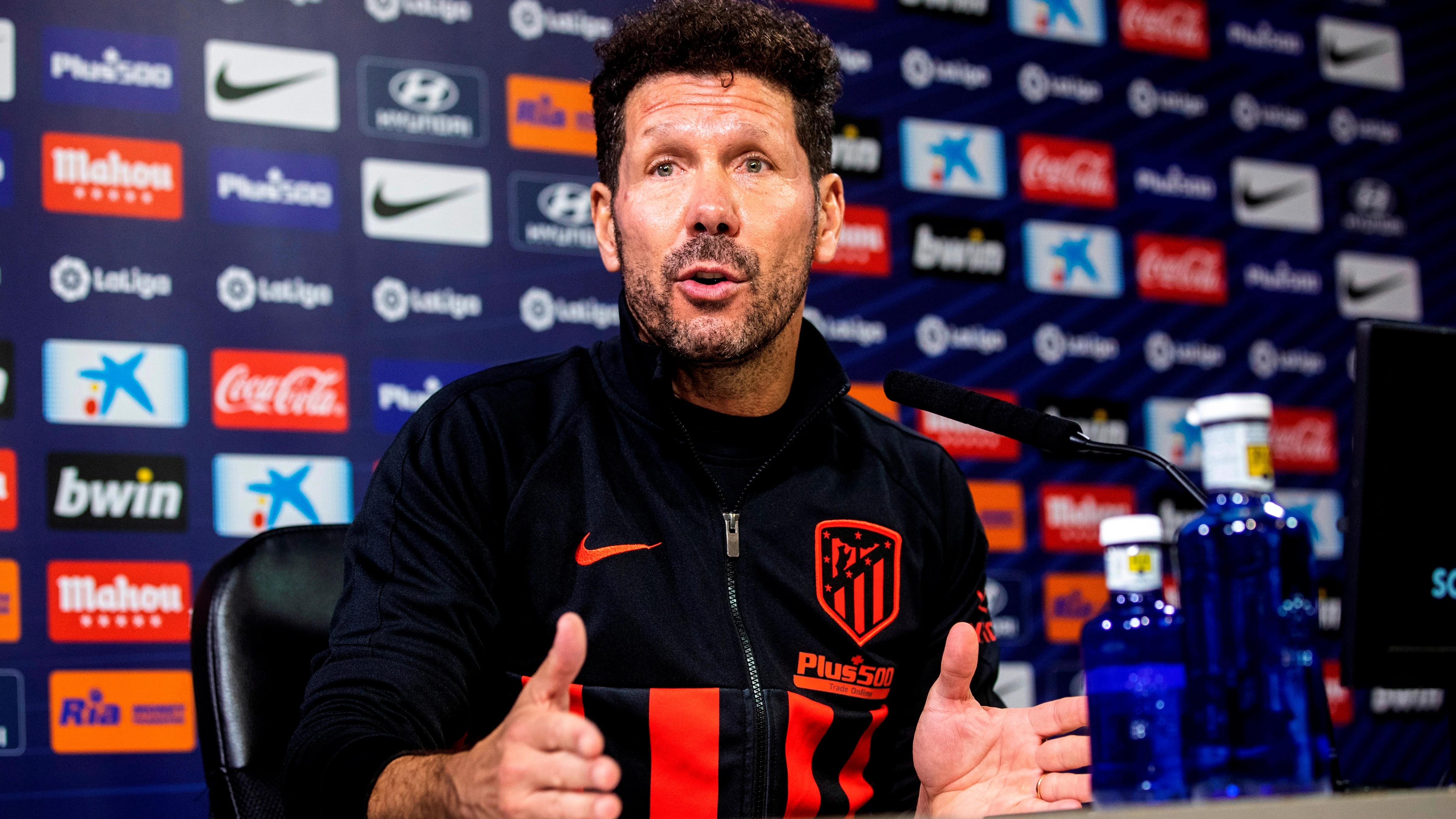 Diego Pablo Simeone, en sala de prensa.