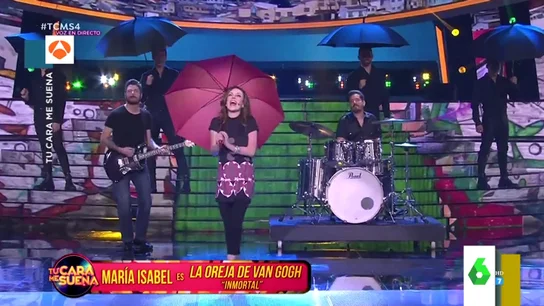 Así fue la espectacular actuación de María Isabel imitando a La Oreja de Van Gogh al ritmo de 'Inmortal' Así fue la espectacular actuación de María Isabel imitando a La Oreja de Van Gogh al ritmo de 'Inmortal'