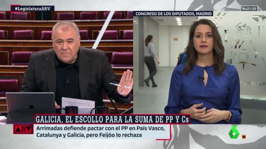 Arrimadas condiciona el pacto con el PP a que se realice en Galicia, Pa&iacute;s Vasco y Catalu&ntilde;a