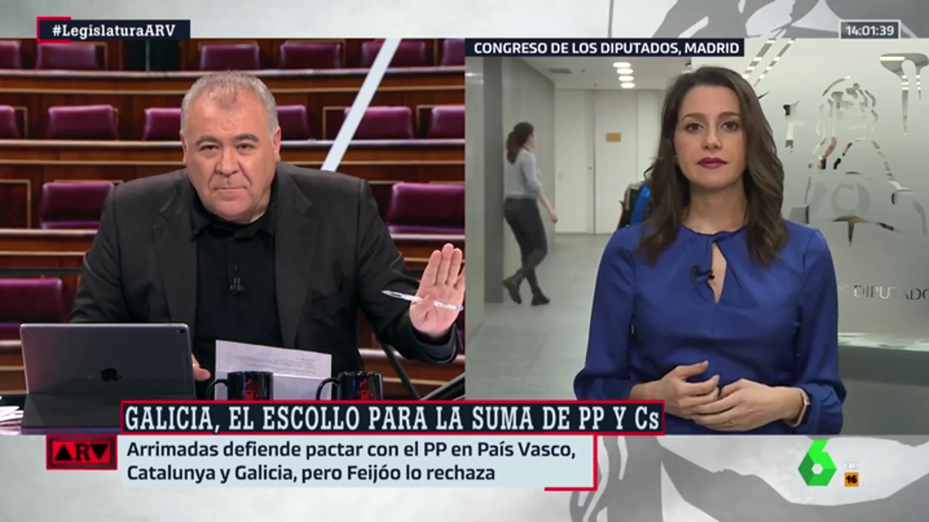 Arrimadas condiciona el pacto con el PP a que se realice en Galicia, País Vasco y Cataluña