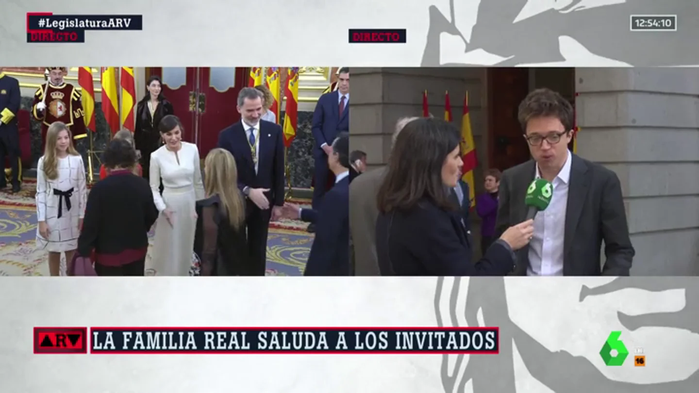 Íñigo Errejón, sobre el discurso de Felipe VI: "He echado en falta las cuestiones que afectan a los españoles en el día a día" Íñigo Errejón, sobre el discurso de Felipe VI: "He echado en falta las cuestiones que afectan a los españoles en el día a día"